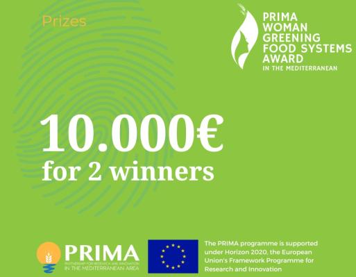 PRIMA anuncia Prémio Woman Greening Food Systems